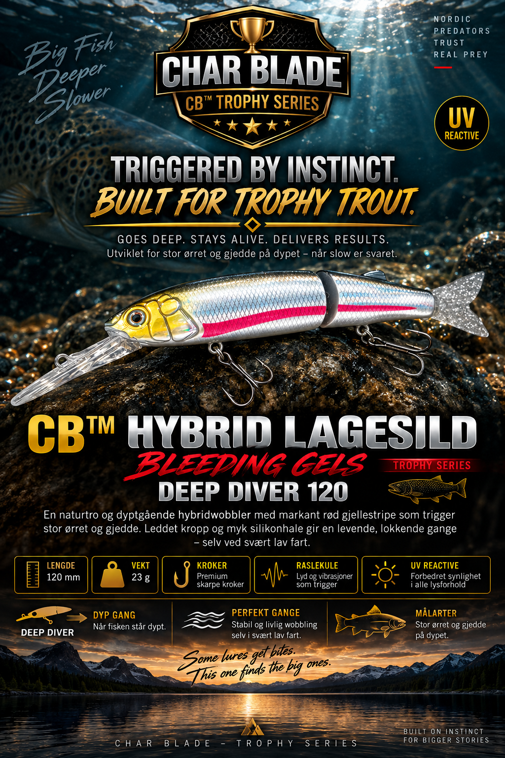 CB™ Hybrid Lagesild Bleeding Gells Deep Diver 120